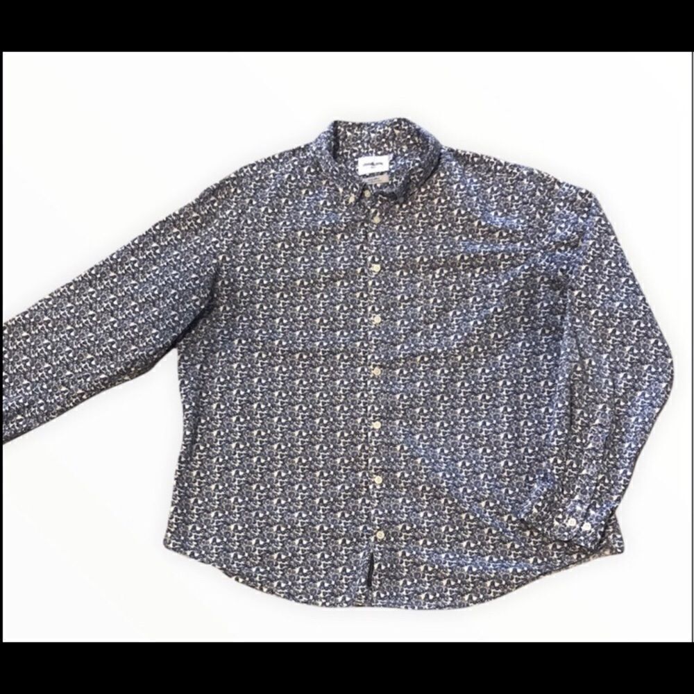 Goodfellow & Co. XXL Blue & White Floral Shirt